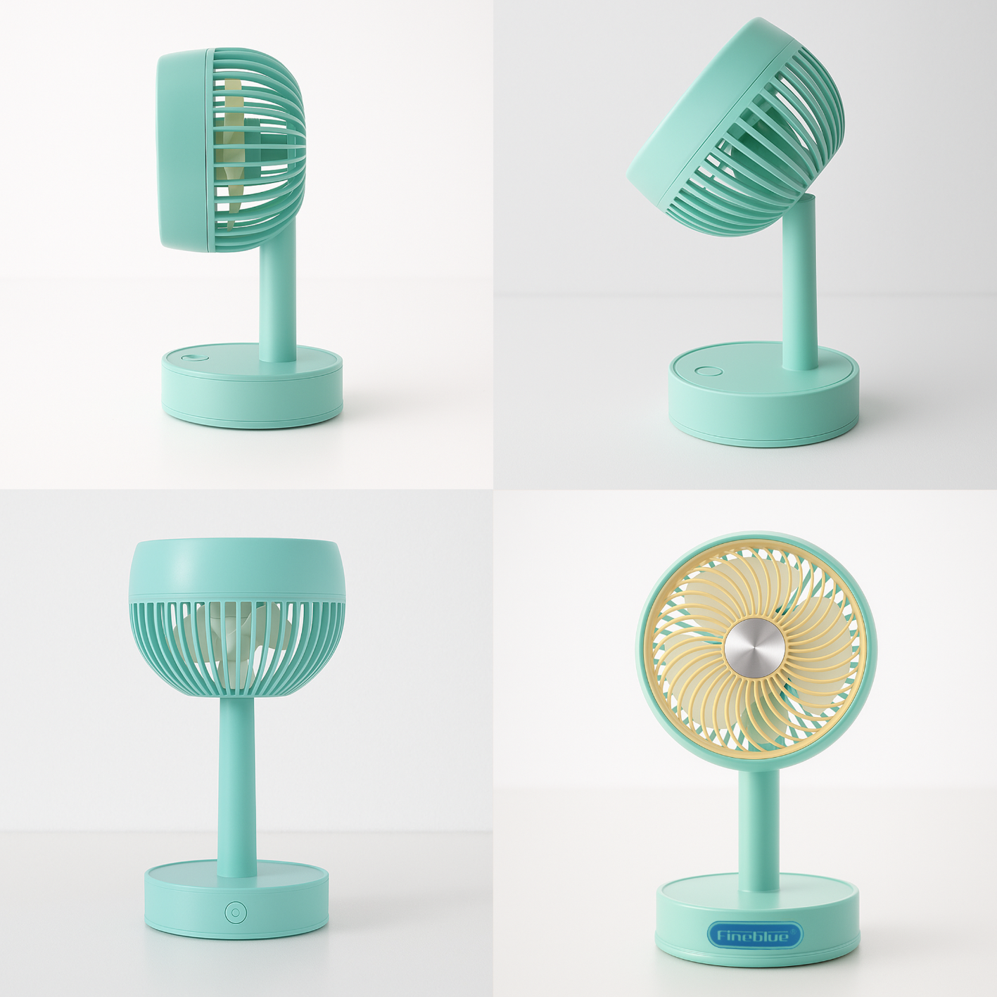Fineblue Oynar Başlı / 3 Kademe Hız Ayarlı Mini Vantilatör