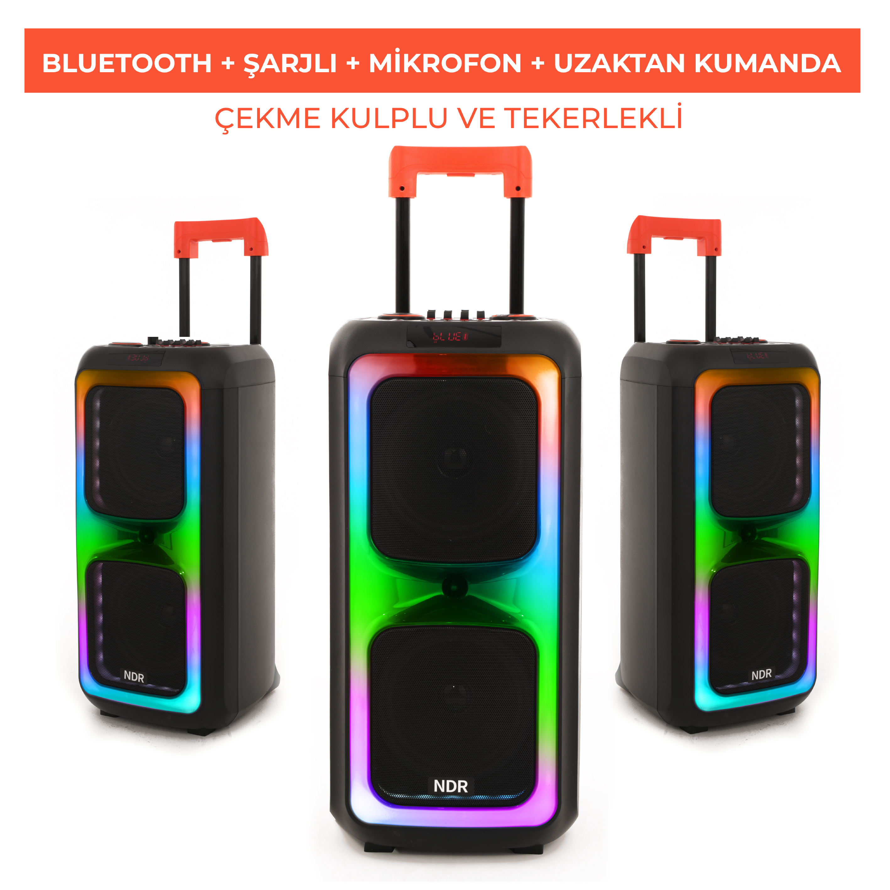 NDR–1097 ŞARJLI BLUETOOTH KARAOKE SES SİSTEMİ